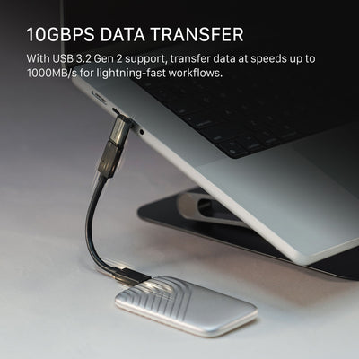 Tilta Khronos 90-Degree USB-C Adapter - Space Gray