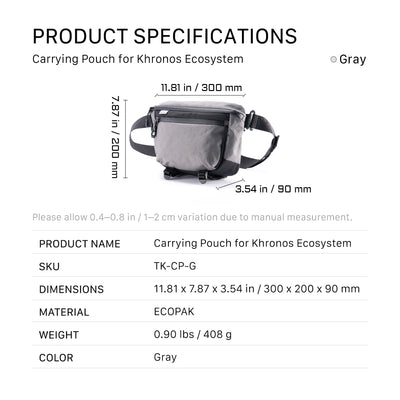 Tilta Carrying Pouch for Khronos Ecosystem - Gray