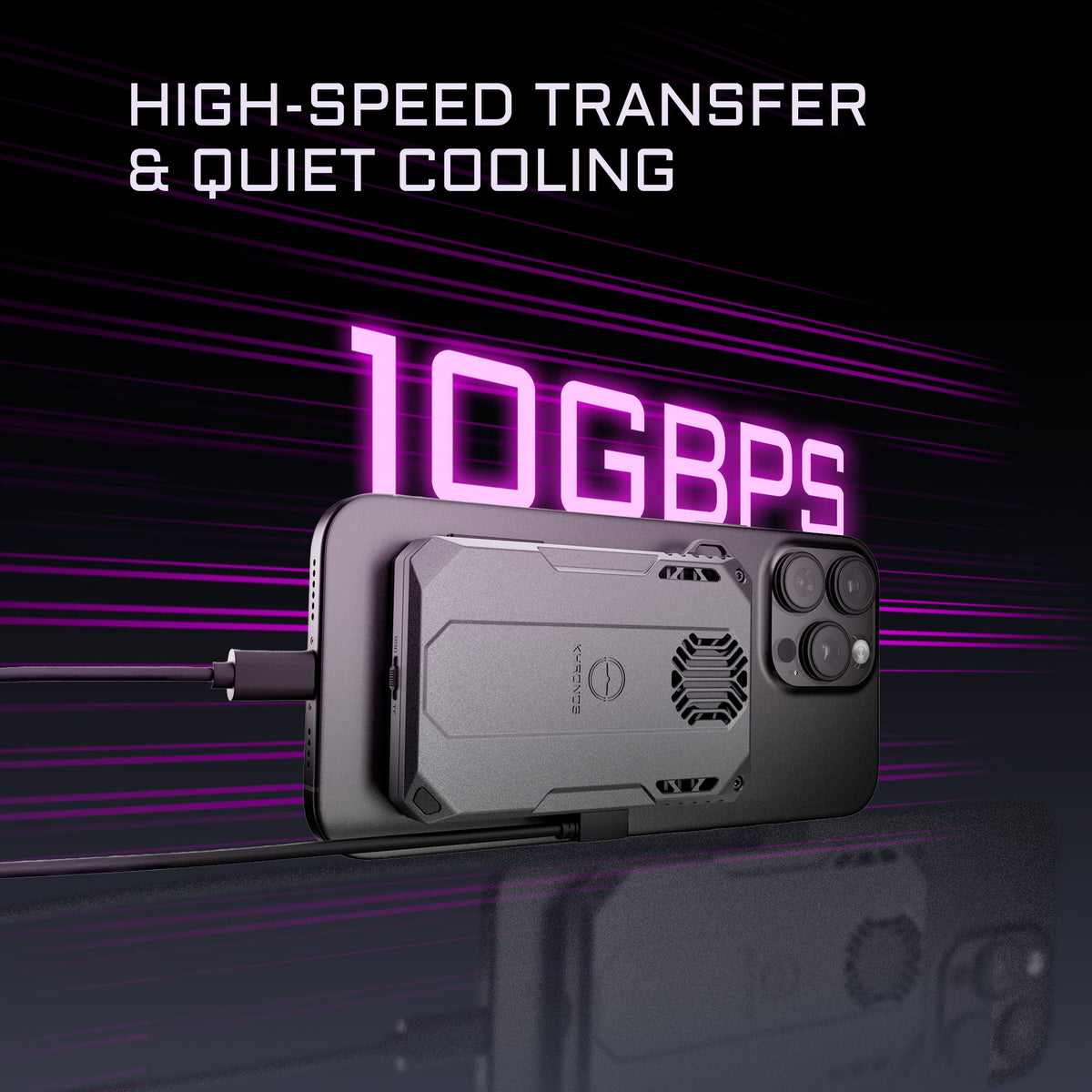 Tilta Khronos Cooling Storage System for iPhone - Black