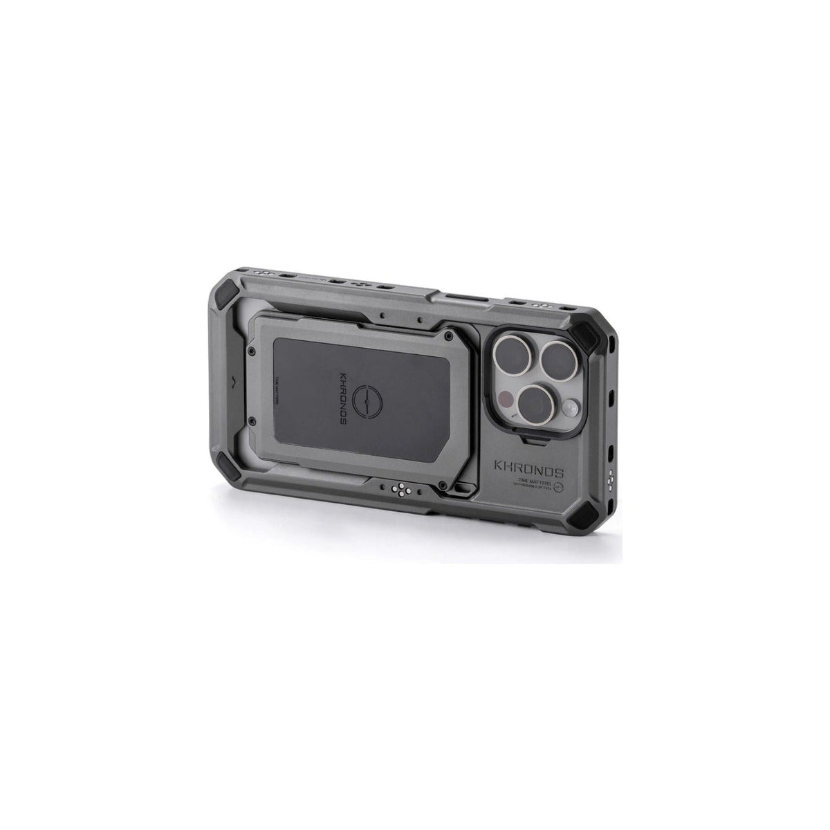 Tilta Khronos Magnetic Card Holder for iPhone 15 Pro Max - Space Gray