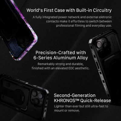 Tilta Khronos iPhone 16 Pro Case - Black