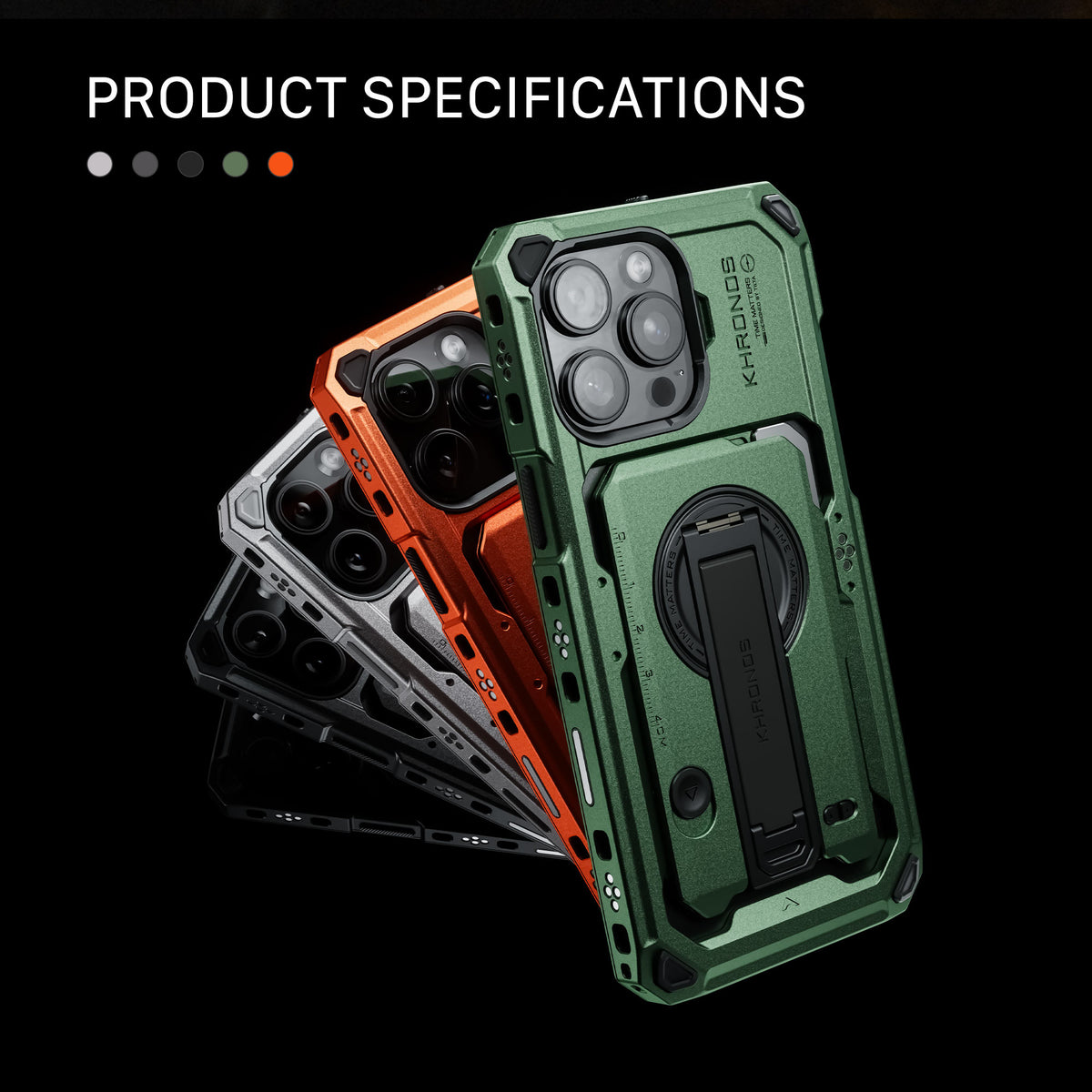 Tilta Khronos iPhone 16 Pro Case - Forest Green