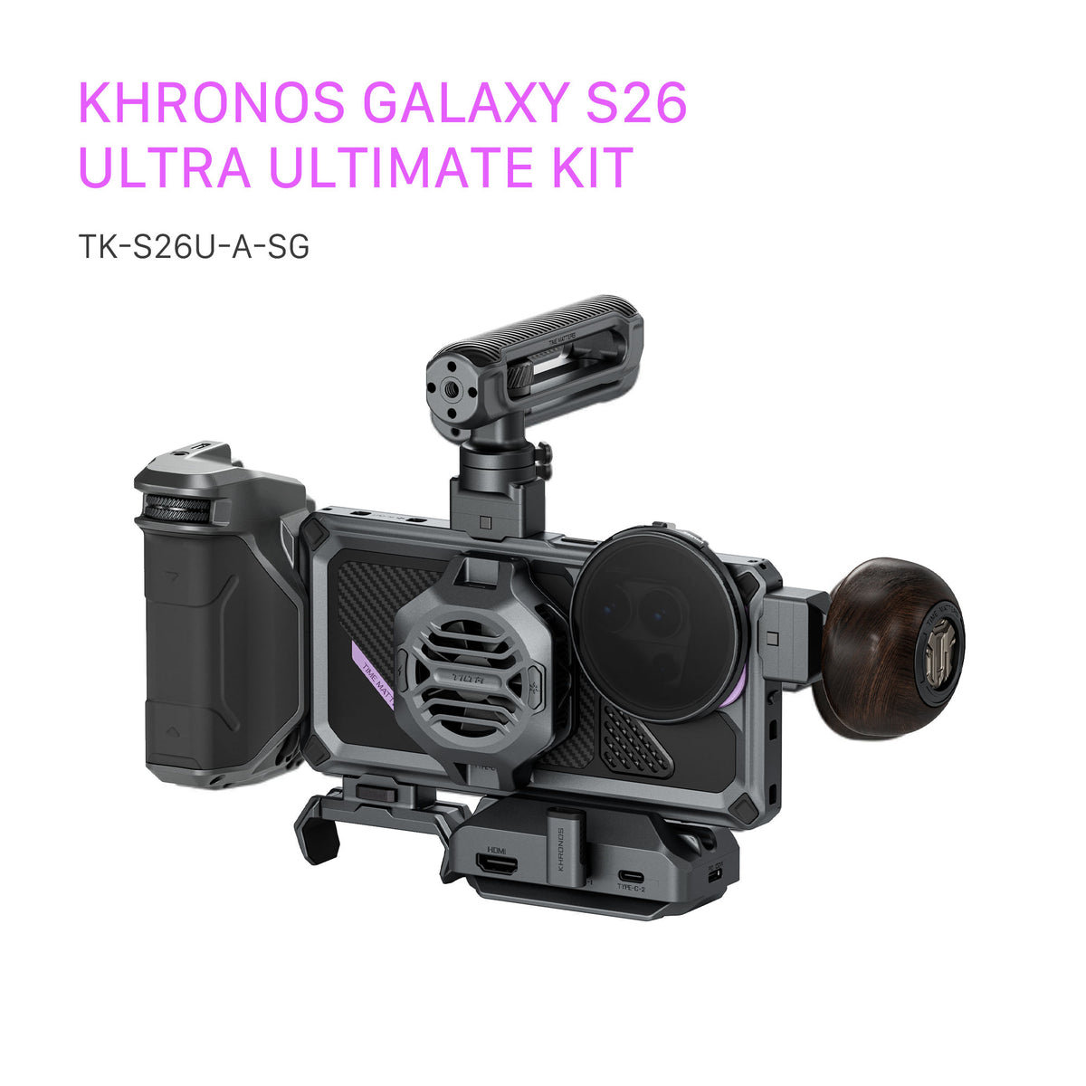 Tilta Khronos Galaxy S26 Ultra Ultimate Kit - Space Gray