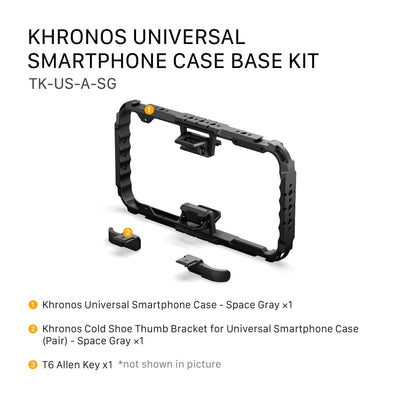 Tilta Khronos Universal Smartphone Case Base Kit - Space Gray
