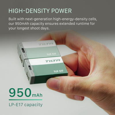Tilta LP-E17 Battery with USB-C Input (950mAh) - Forest Green