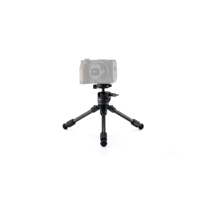 Tilta Tabletop Ball Head with 1-Stage Carbon Fiber Tripod Legs (3KG) - Black