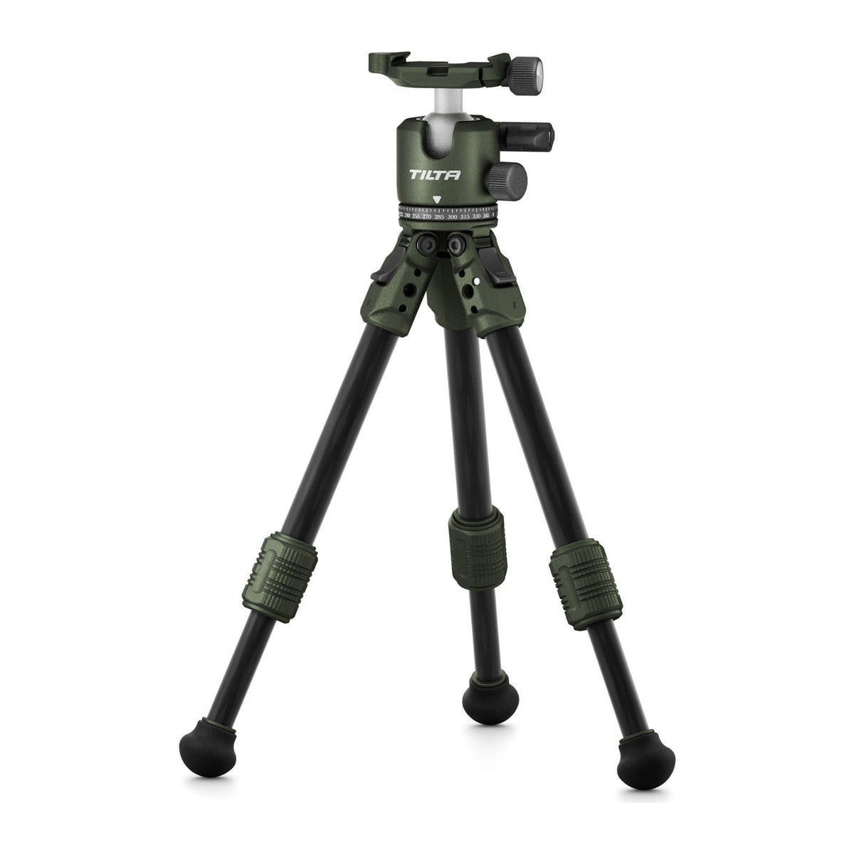 Tilta Tabletop Ball Head with 1-Stage Carbon Fiber Tripod Legs (3KG) - Forest Green
