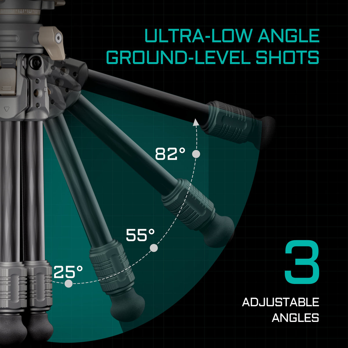 Tilta Tabletop Ball Head with 1-Stage Carbon Fiber Tripod Legs (3KG) - Forest Green