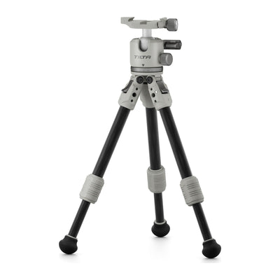 Tilta Tabletop Ball Head with 1-Stage Carbon Fiber Tripod Legs (3KG) - Snow White