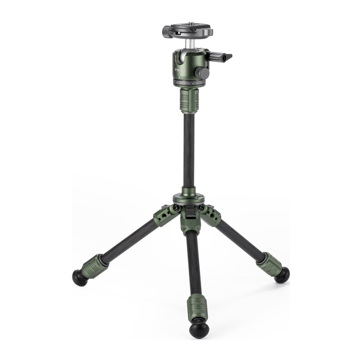Tilta Tabletop Ball Head with 1-Stage Carbon Fiber Tripod Legs (3KG) Extendable Edition - Forest Green