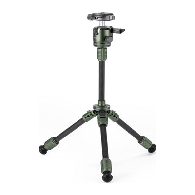 Tilta Tabletop Ball Head with 1-Stage Carbon Fiber Tripod Legs (3KG) Extendable Edition - Forest Green