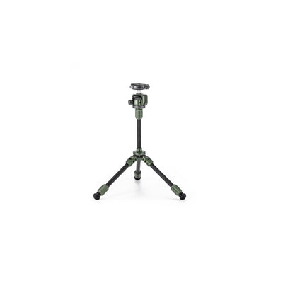Tilta Tabletop Ball Head with 1-Stage Carbon Fiber Tripod Legs (3KG) Extendable Edition - Forest Green