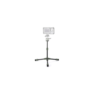 Tilta Tabletop Ball Head with 1-Stage Carbon Fiber Tripod Legs (3KG) Extendable Edition - Forest Green