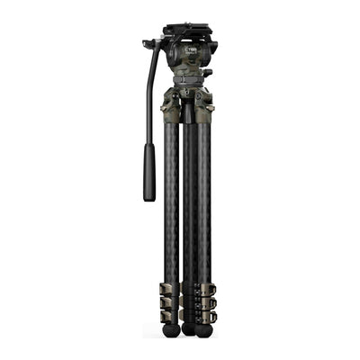 Tilta 75mm Cine Fluid Head with 3-Stage Carbon Fiber Tripod Legs (8KG) - Forest Camo