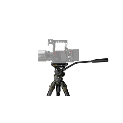 Tilta 75mm Cine Fluid Head with 3-Stage Carbon Fiber Tripod Legs (8KG) - Forest Camo