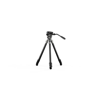 Tilta 75mm Cine Fluid Head with 3-Stage Carbon Fiber Tripod Legs (8KG) - Snow Camo