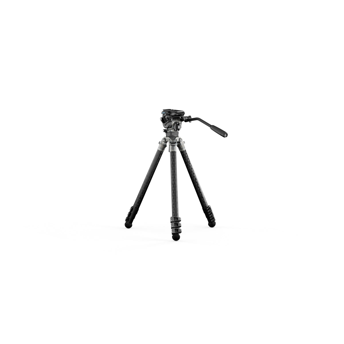 Tilta 75mm Cine Fluid Head with 3-Stage Carbon Fiber Tripod Legs (8KG) - Snow Camo