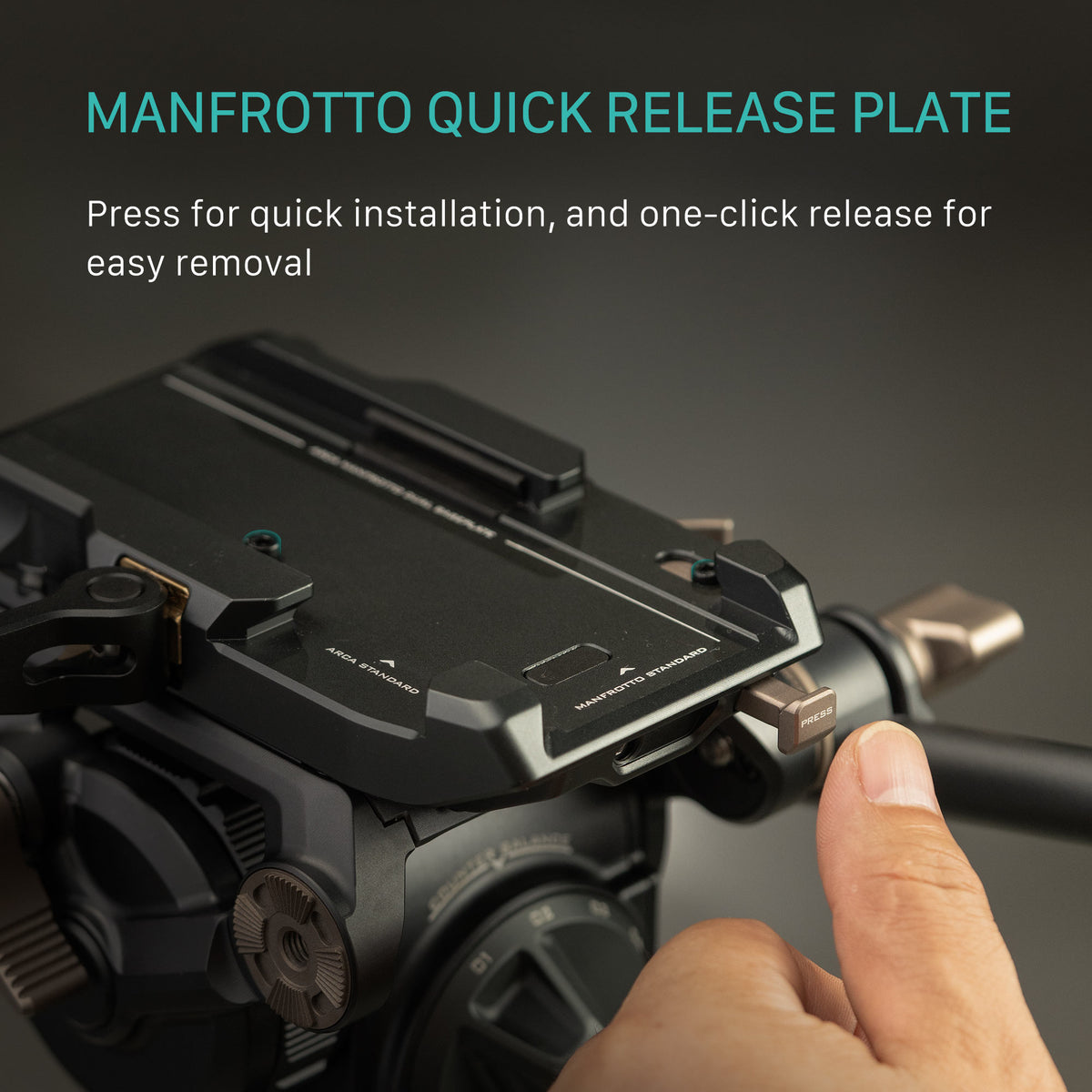 Tilta ARCA Manfrotto Dual Quick Release Receiver Kit for CT08 - Titanium Gray