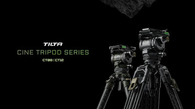 Tilta 75mm Cine Fluid Head with 2-Stage One Touch Carbon Fiber Tripod Legs (12KG) - Space Gray