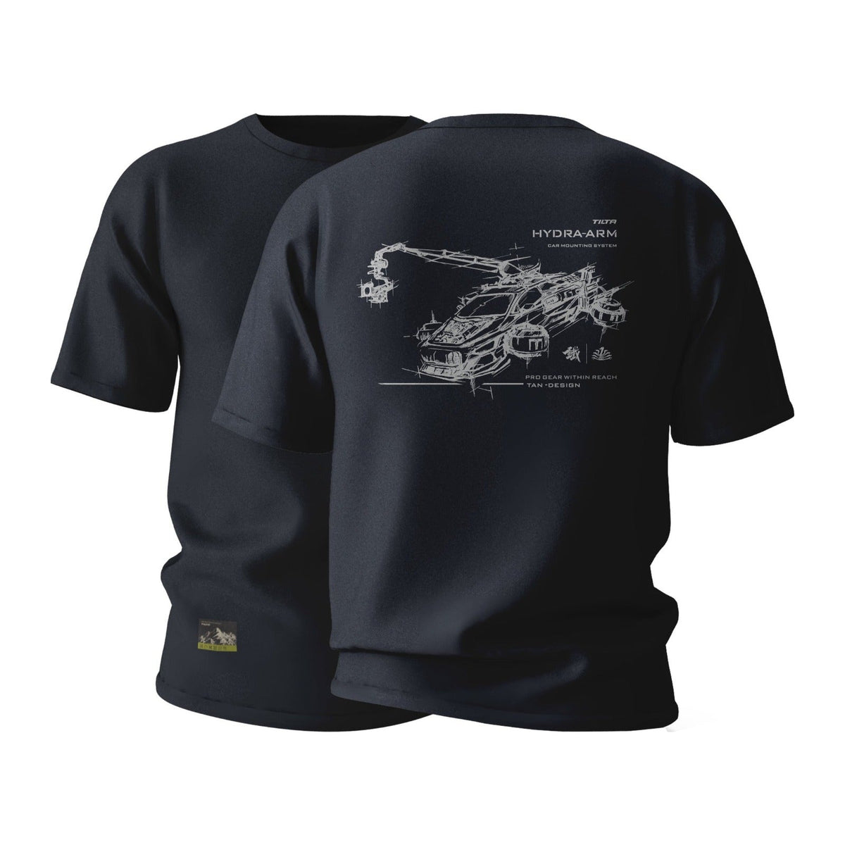 Tilta Hydra Arm Futuristic Sketch T-Shirt – Space Gray - Large