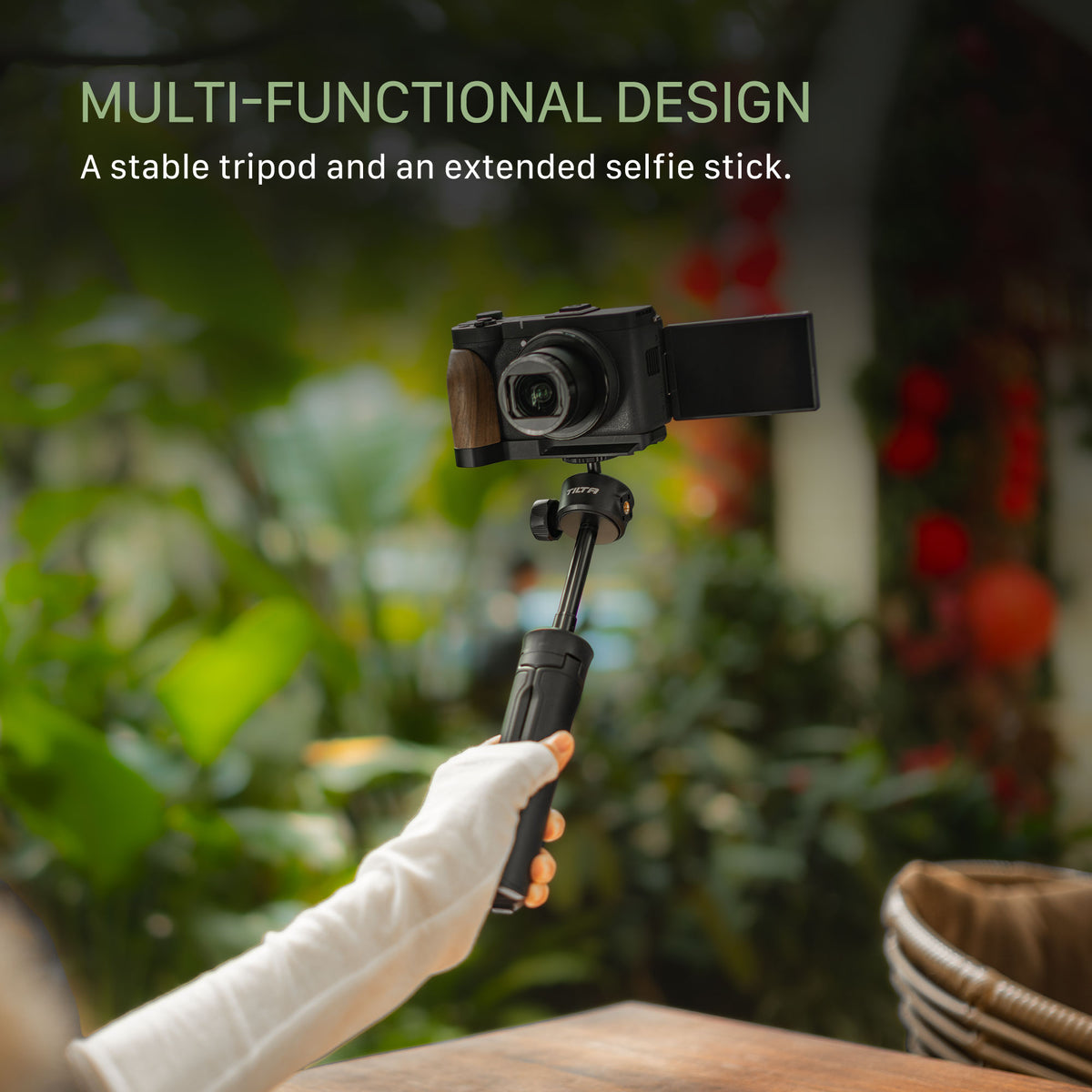 Tilta Quick Release Selfie Stick Tripod - Black