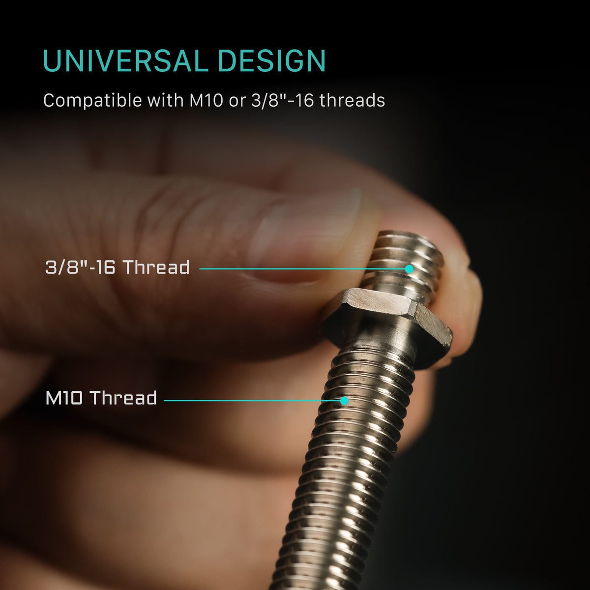 Tilta Universal Quick Release Tie-Down for Cine Fluid Head - Space Gray