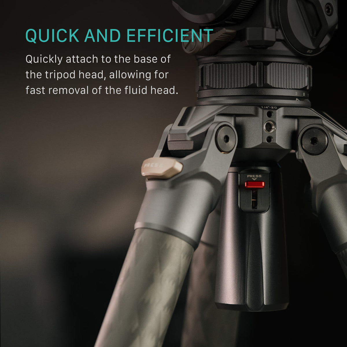 Tilta Universal Quick Release Tie-Down for Cine Fluid Head - Space Gray