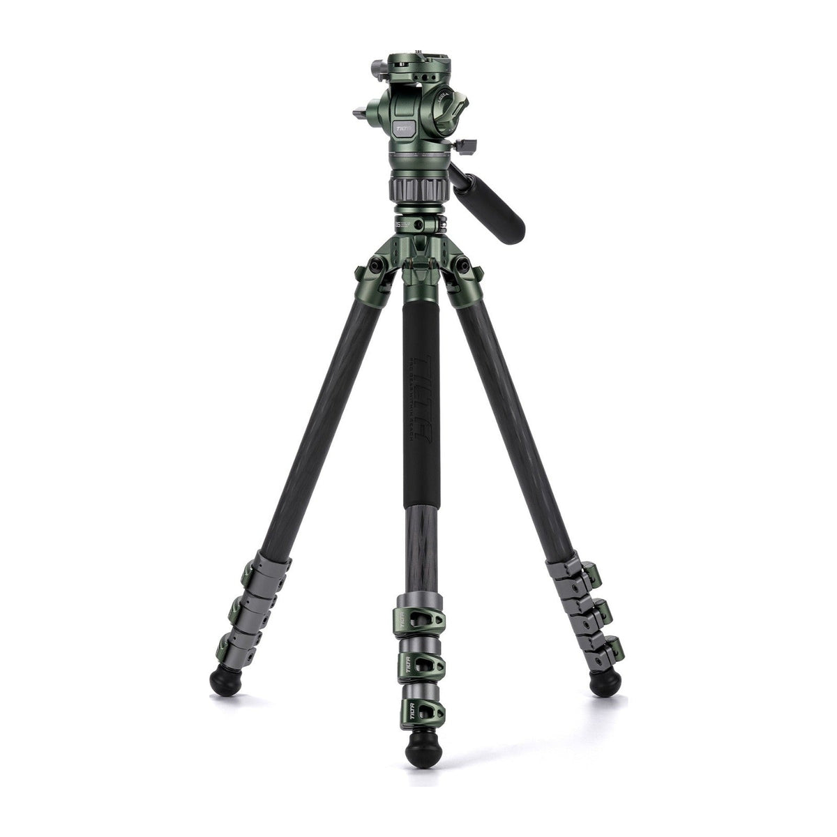 Tilta Travel Video Fluid Head with 3-Stage Carbon Fiber Tripod Legs (5KG) - Forest Green