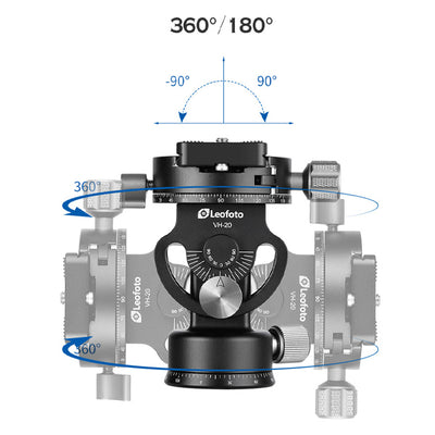 LEOFOTO VH-20 Monopod Head ( Max. Payload 12KG)