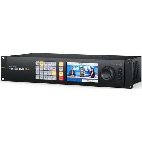 Blackmagic Design Videohub 40x40 12G Zero-Latency Video Router image 1