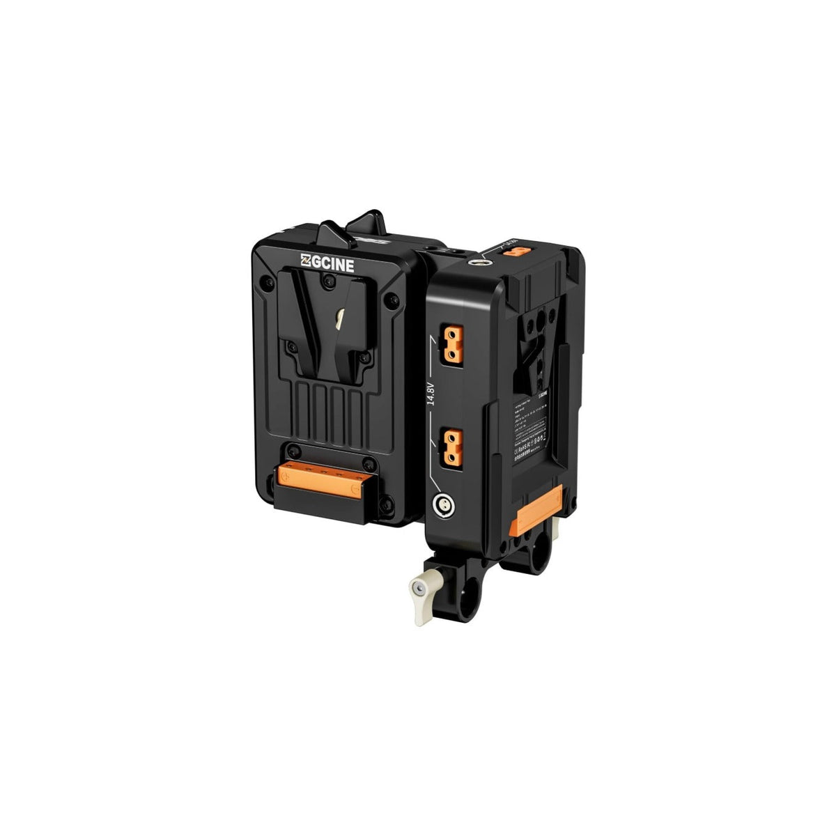 ZGCINE VM-HS2 Hot Swap/Shark Fin Dual Micro V Mount Battery Plate