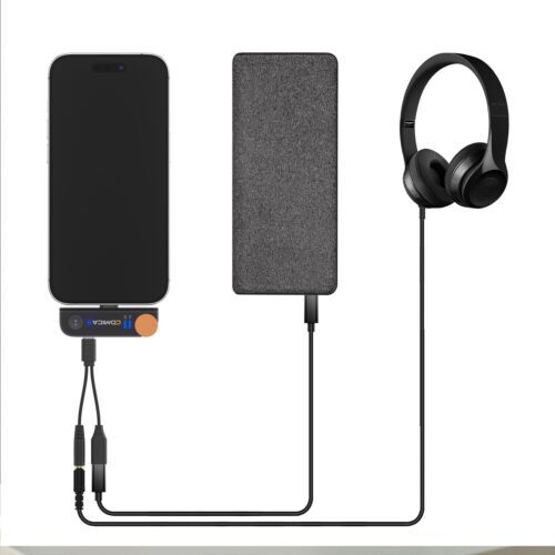 Comica Vimo S Mi 2.4G Dual-channel Mini Wireless Microphone With Lightning for Apple IOS