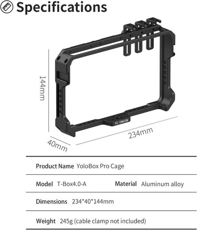 YC Onion Cage for YoloBox Pro With Cable Clips