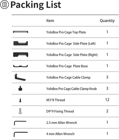 YC Onion Cage for YoloBox Pro With Cable Clips