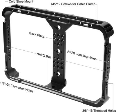 CaTeFo Aluminum Alloy Cage for Yolobox Ultra Tablet