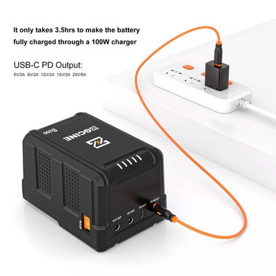 ZGCINE 200W V-Mount Battery S200 with multi-output ports