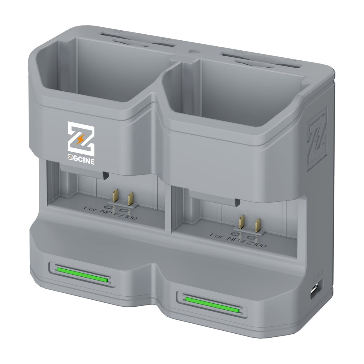 ZGCine Camera Dual Battery Charging Case for Sony FZ-100