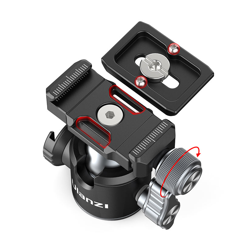 Ulanzi U-80L Arca Side Cold Shoe Ball Head