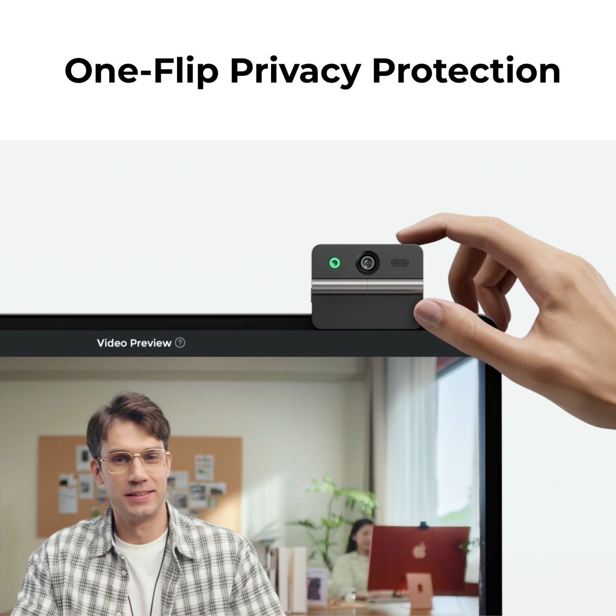 OBSBOT Meet Flip one-flip privacy protection