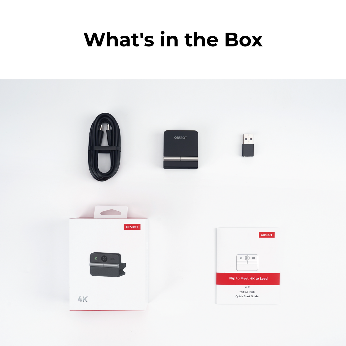 OBSBOT Meet Flip - what's in the box